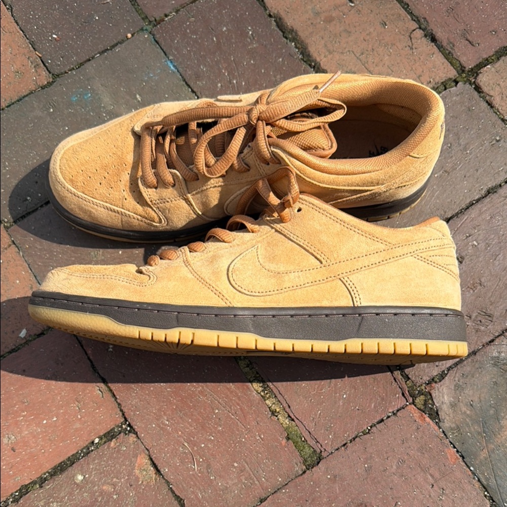 Nike Men’s Wheat Suede Low-Top Sneakers